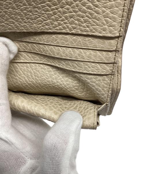 Maison Margiela（メゾンマルジェラ）Maison Margiela (メゾンマルジェラ) 4ステッチ 二つ折り ウォレット ベージュの古着・服飾アイテム