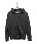 STONE ISLANDストーンアイランド）の古着「ロゴパッチガーメントダイジップパーカー」｜ブラック