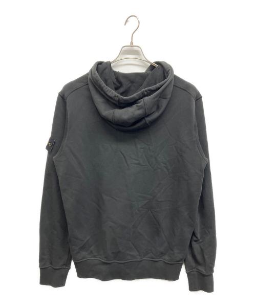 STONE ISLAND（ストーンアイランド）STONE ISLAND (ストーンアイランド) ロゴパッチガーメントダイジップパーカー ブラック サイズ:Lの古着・服飾アイテム