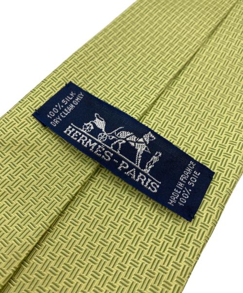 HERMES（エルメス）HERMES (エルメス) シルクネクタイ グリーン サイズ:下記参照の古着・服飾アイテム