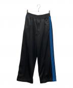 MAISON SPECIALメゾンスペシャル）の古着「Crochet Side Line Prime-Wide Easy Pants」｜ブラック