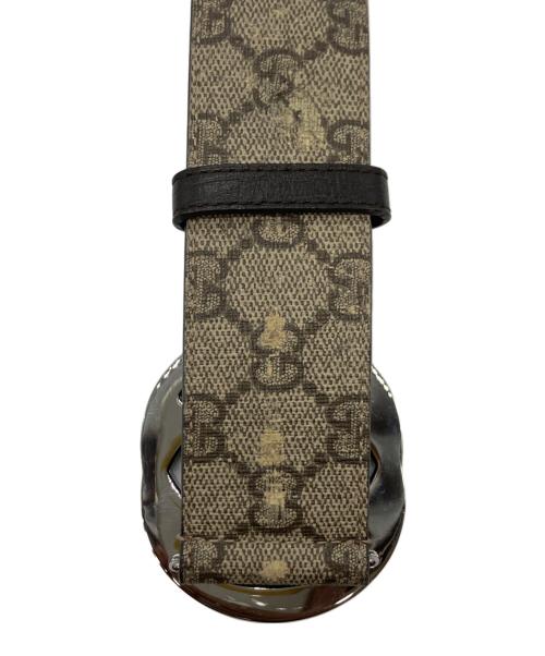 GUCCI（グッチ）GUCCI (グッチ) インターロッキングGバックルベルト ベージュの古着・服飾アイテム