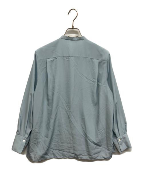BALLSEY（ボールジィ）BALLSEY (ボールジィ) クリアデシン ボウタイブラウス スカイブルー サイズ:Sの古着・服飾アイテム