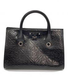 JIMMY CHOO（ジミーチュウ）の古着「ライリースターエンボスバッグ」｜ブラック