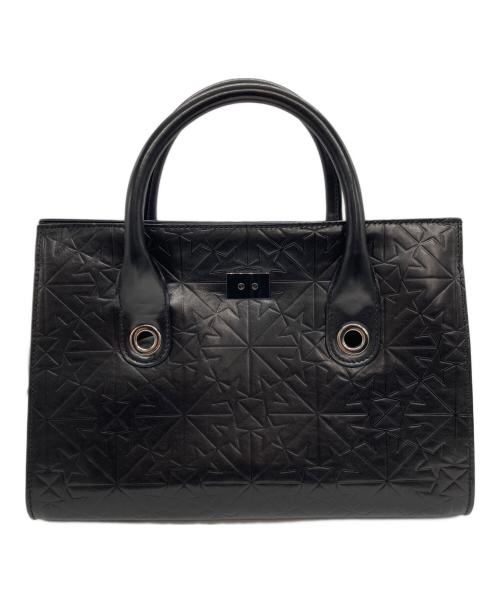 JIMMY CHOO（ジミーチュウ）JIMMY CHOO (ジミーチュウ) ライリースターエンボスバッグ ブラックの古着・服飾アイテム