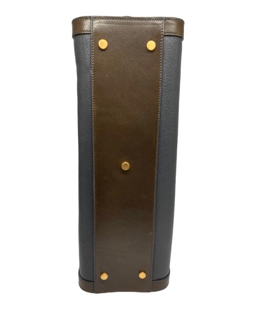 SMYTHSON（スマイソン）SMYTHSON (スマイソン) レザー切替トートバッグ グレーの古着・服飾アイテム