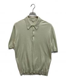 JOHN SMEDLEY（ジョンスメドレー）の古着「ニットポロシャツ」｜グリーン