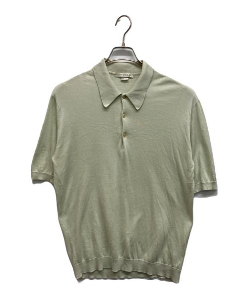 JOHN SMEDLEY（ジョンスメドレー）JOHN SMEDLEY (ジョンスメドレー) ニットポロシャツ グリーン サイズ:Sの古着・服飾アイテム