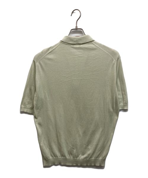 JOHN SMEDLEY（ジョンスメドレー）JOHN SMEDLEY (ジョンスメドレー) ニットポロシャツ グリーン サイズ:Sの古着・服飾アイテム