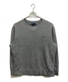 POLO RALPH LAUREN（ポロ・ラルフローレン）の古着「クルーネックスウェット」｜グレー