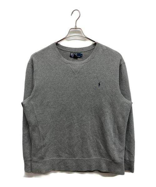 POLO RALPH LAUREN（ポロ・ラルフローレン）POLO RALPH LAUREN (ポロ・ラルフローレン) クルーネックスウェット グレー サイズ:Lの古着・服飾アイテム