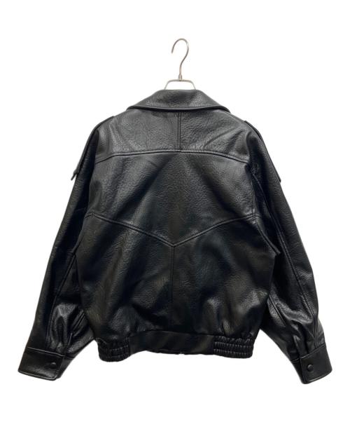ZARA（ザラ）ZARA (ザラ) フェイクレザージャケット ブラック サイズ:XSの古着・服飾アイテム