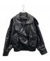 ZARA（ザラ）の古着「フェイクレザージャケット」｜ブラック
