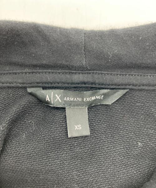 ARMANI EXCHANGE（アルマーニ エクスチェンジ）ARMANI EXCHANGE (アルマーニ エクスチェンジ) ジップパーカー ブラック サイズ:XSの古着・服飾アイテム
