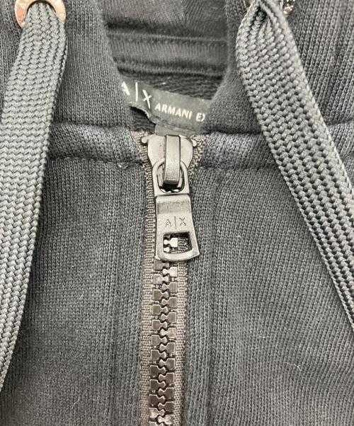 ARMANI EXCHANGE（アルマーニ エクスチェンジ）ARMANI EXCHANGE (アルマーニ エクスチェンジ) ジップパーカー ブラック サイズ:XSの古着・服飾アイテム