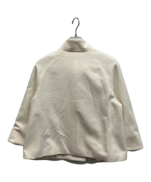 ANAYI（アナイ）ANAYI (アナイ) アンゴラ混ショートビーバーコート ホワイト サイズ:S 未使用品の古着・服飾アイテム