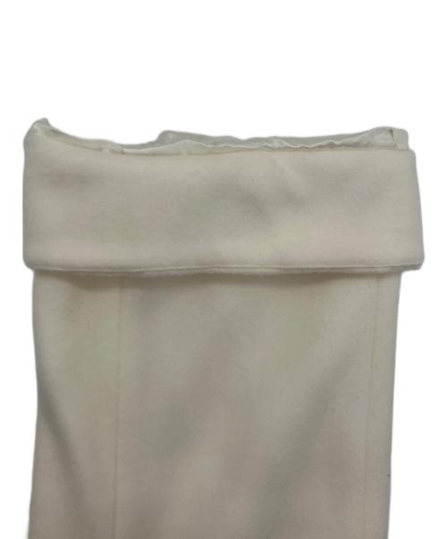 ANAYI（アナイ）ANAYI (アナイ) アンゴラ混ショートビーバーコート ホワイト サイズ:S 未使用品の古着・服飾アイテム