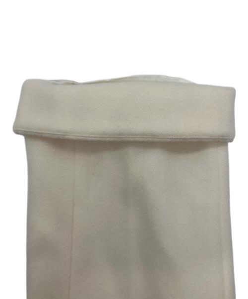 ANAYI（アナイ）ANAYI (アナイ) アンゴラ混ショートビーバーコート ホワイト サイズ:S 未使用品の古着・服飾アイテム