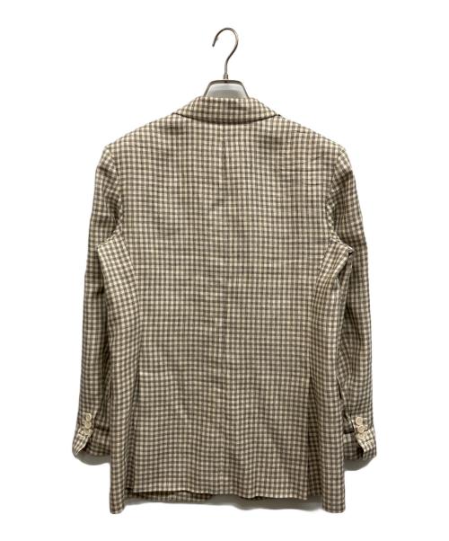 theory（セオリー）theory (セオリー) Linear Check Straight Blazer ベージュ サイズ:SIZE 6の古着・服飾アイテム