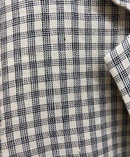 theory（セオリー）theory (セオリー) Linear Check Straight Blazer ベージュ サイズ:SIZE 6の古着・服飾アイテム