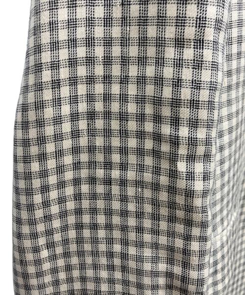 theory（セオリー）theory (セオリー) Linear Check Straight Blazer ベージュ サイズ:SIZE 6の古着・服飾アイテム