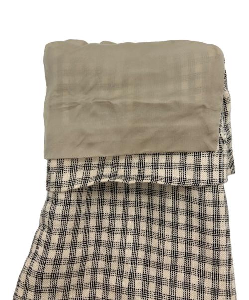 theory（セオリー）theory (セオリー) Linear Check Straight Blazer ベージュ サイズ:SIZE 6の古着・服飾アイテム