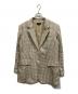 theory（セオリー）の古着「Linear Check Straight Blazer」｜ベージュ