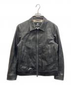 BURBERRY BLACK LABELバーバリーブラックレーベル）の古着「シャドーチェックジップアップジャケット」｜ブラック