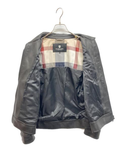 BURBERRY BLACK LABEL（バーバリーブラックレーベル）BURBERRY BLACK LABEL (バーバリーブラックレーベル) シャドーチェックジップアップジャケット ブラック サイズ:Mの古着・服飾アイテム