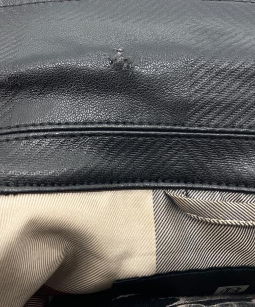 BURBERRY BLACK LABEL（バーバリーブラックレーベル）BURBERRY BLACK LABEL (バーバリーブラックレーベル) シャドーチェックジップアップジャケット ブラック サイズ:Mの古着・服飾アイテム