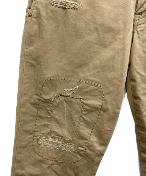 POLO RALPH LAUREN（ポロ・ラルフローレン）POLO RALPH LAUREN (ポロ・ラルフローレン) ダメージ加工 チノパン ベージュ サイズ:W28×L30の古着・服飾アイテム