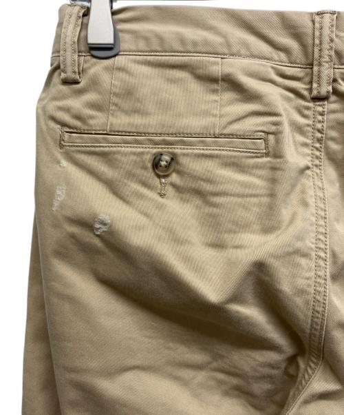 POLO RALPH LAUREN（ポロ・ラルフローレン）POLO RALPH LAUREN (ポロ・ラルフローレン) ダメージ加工 チノパン ベージュ サイズ:W28×L30の古着・服飾アイテム