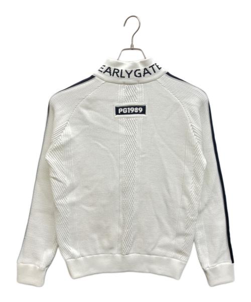 PEARLY GATES（パーリーゲイツ）PEARLY GATES (パーリーゲイツ) ニットジャケット ホワイト サイズ:1の古着・服飾アイテム