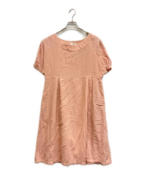 wafu（ワフー）wafu (ワフー) コットンガーゼワンピース ピンク サイズ:下記参照の古着・服飾アイテム