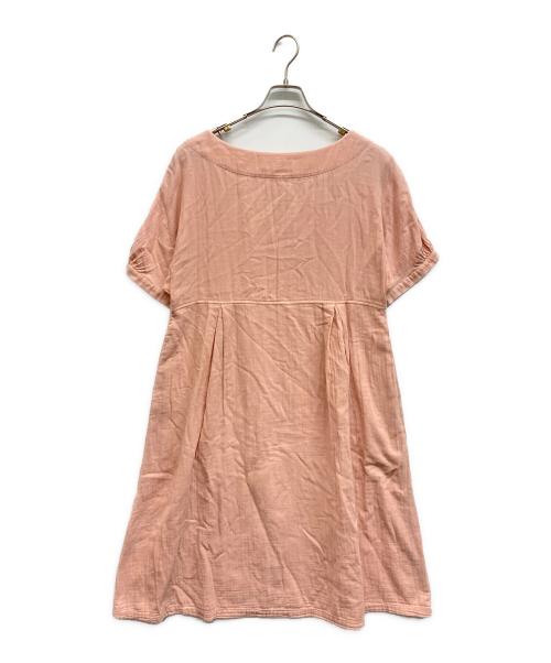 wafu（ワフー）wafu (ワフー) コットンガーゼワンピース ピンク サイズ:下記参照の古着・服飾アイテム