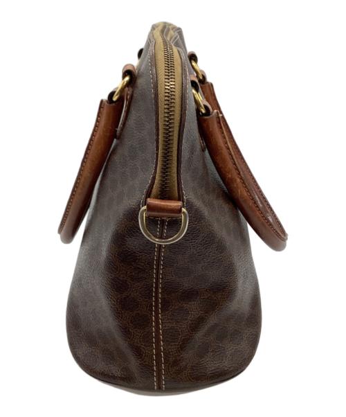 CELINE（セリーヌ）CELINE (セリーヌ) マカダム柄ミニボストンバッグ ブラウンの古着・服飾アイテム