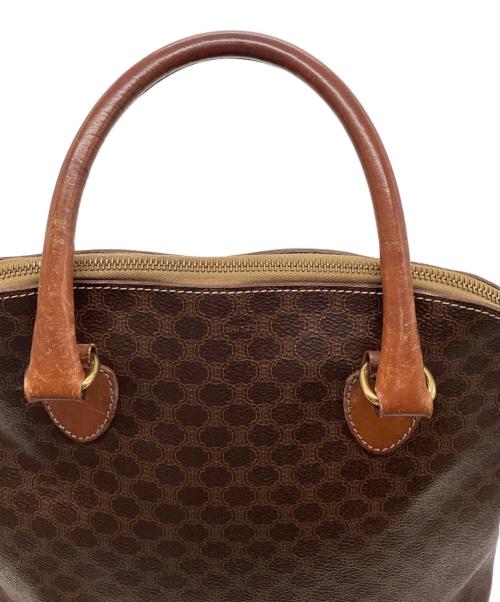 CELINE（セリーヌ）CELINE (セリーヌ) マカダム柄ミニボストンバッグ ブラウンの古着・服飾アイテム
