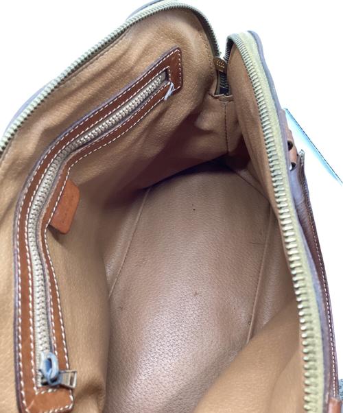 CELINE（セリーヌ）CELINE (セリーヌ) マカダム柄ミニボストンバッグ ブラウンの古着・服飾アイテム