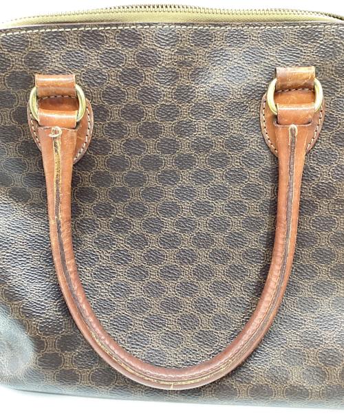 CELINE（セリーヌ）CELINE (セリーヌ) マカダム柄ミニボストンバッグ ブラウンの古着・服飾アイテム