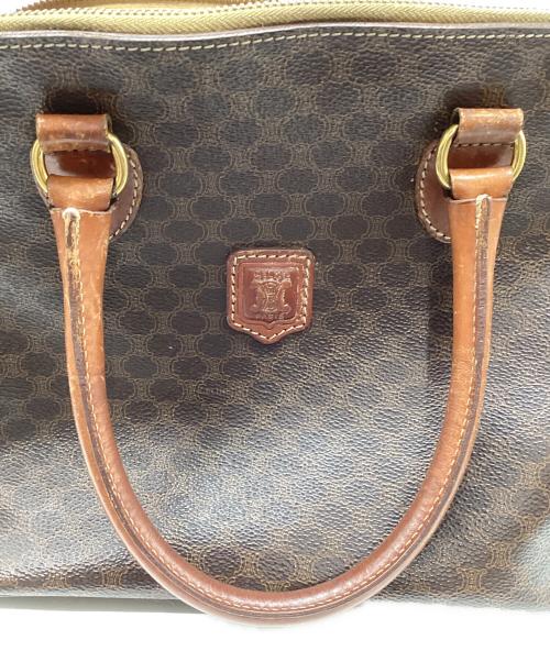 CELINE（セリーヌ）CELINE (セリーヌ) マカダム柄ミニボストンバッグ ブラウンの古着・服飾アイテム