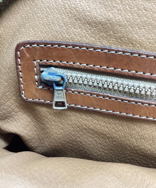 CELINE（セリーヌ）CELINE (セリーヌ) マカダム柄ミニボストンバッグ ブラウンの古着・服飾アイテム