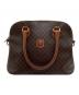 CELINE（セリーヌ）の古着「マカダム柄ミニボストンバッグ」｜ブラウン