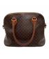 CELINE (セリーヌ) マカダム柄ミニボストンバッグ ブラウン：20000円