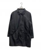 A.P.C.アーペーセー）の古着「中綿スナップボタンステンカラーコート」｜ブラック