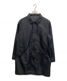 A.P.C.（アーペーセー）の古着「中綿スナップボタンステンカラーコート」｜ブラック