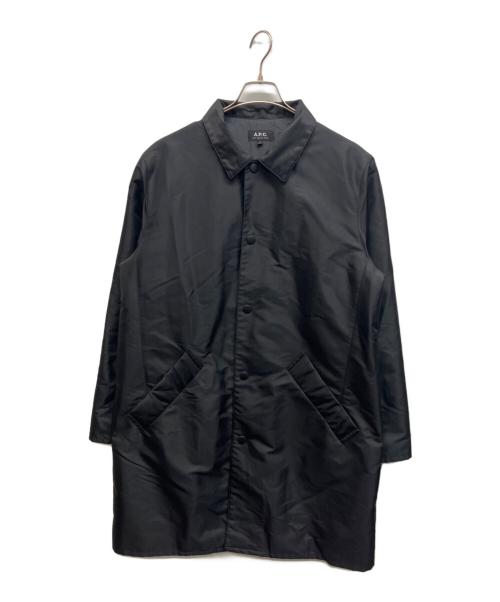 A.P.C.（アーペーセー）A.P.C. (アーペーセー) 中綿スナップボタンステンカラーコート ブラック サイズ:Sの古着・服飾アイテム