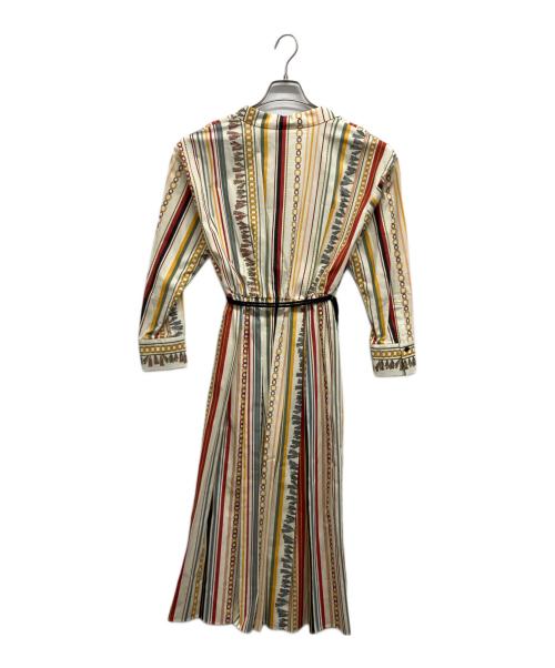 ANAYI（アナイ）ANAYI (アナイ) チェーンプリント カシュクールワンピース マルチカラー サイズ:38の古着・服飾アイテム