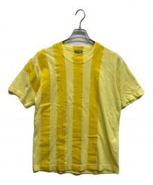 COMME des GARCONS HOMME（コムデギャルソン オム）の古着「ストライプTシャツ」｜イエロー
