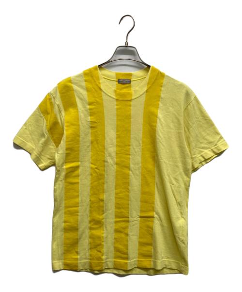 COMME des GARCONS HOMME（コムデギャルソン オム）COMME des GARCONS HOMME (コムデギャルソン オム) ストライプTシャツ イエロー サイズ:Freeの古着・服飾アイテム