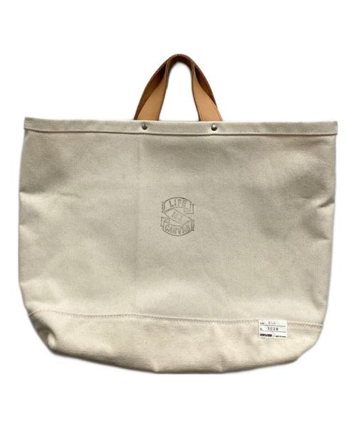 SILVER（シルバー）SILVER  (シルバー) キャンバストートバッグ アイボリーの古着・服飾アイテム